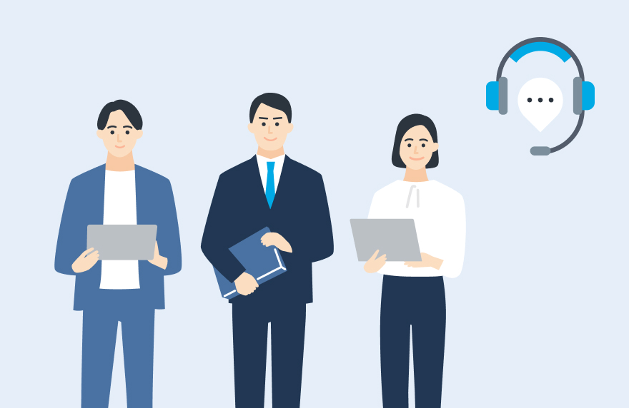 専任チームによる無料サポート